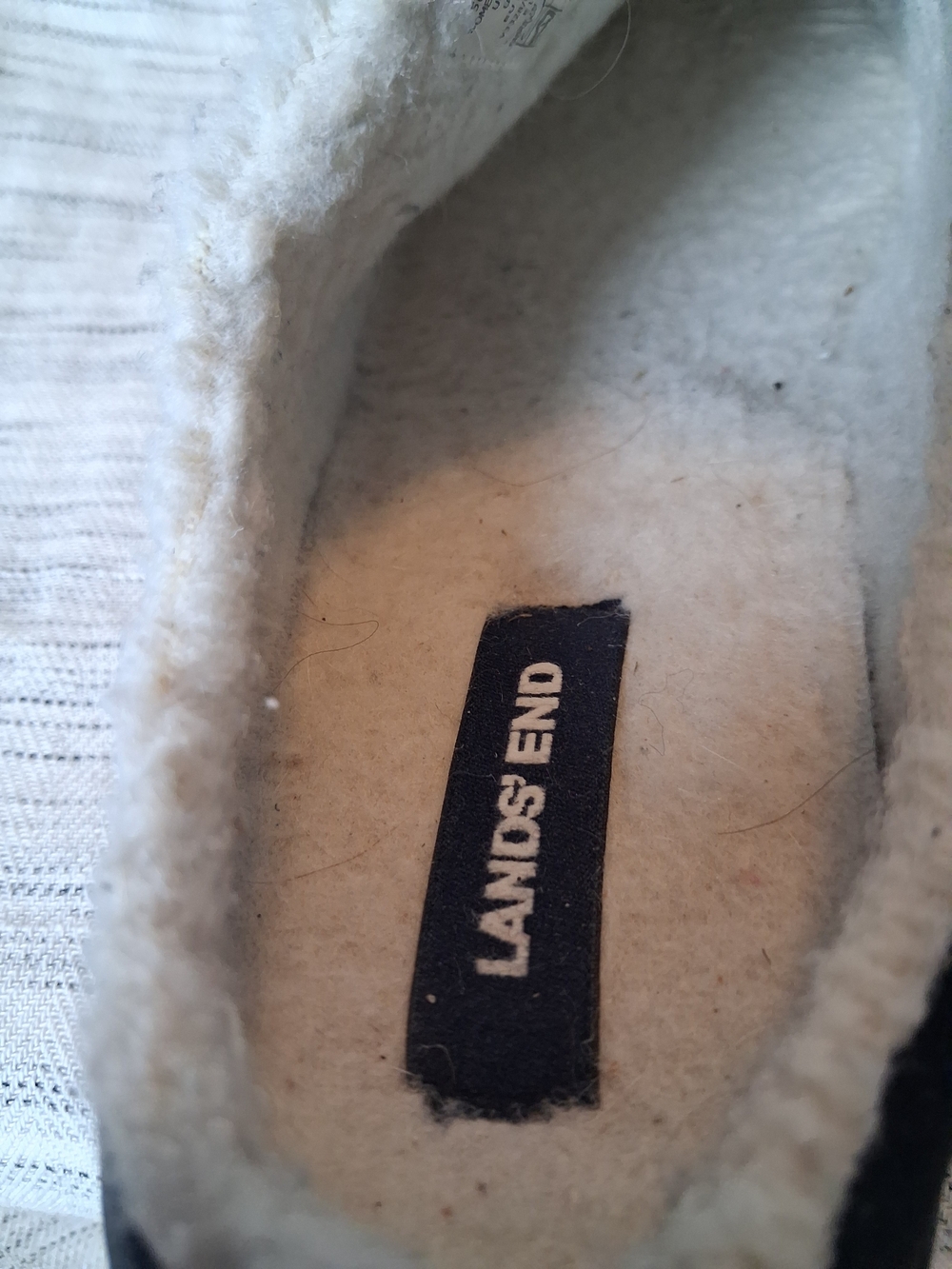 Lands End Womens Navy Slip-On Fleece-Lined Casual Clog - Picture 11 of 16